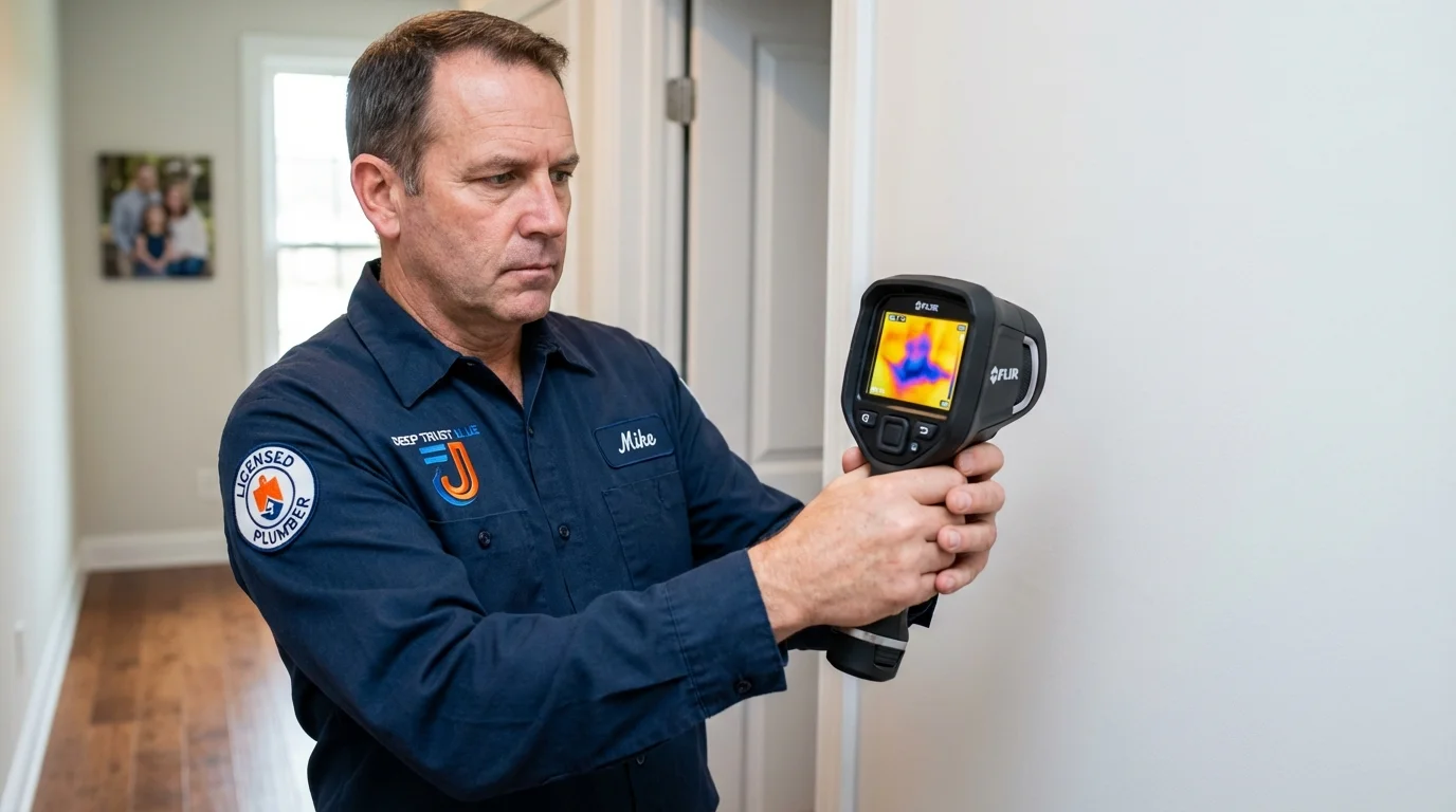 Thermal imaging leak detection by Johns Plumbing LLC in Lander